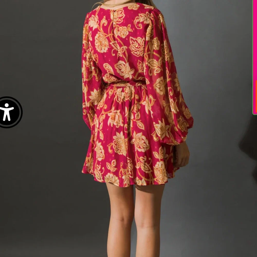 Flying Tomato ONE THAT GOT AWAY WOVEN MINI DRESS Size 2X - Picture 3 of 10